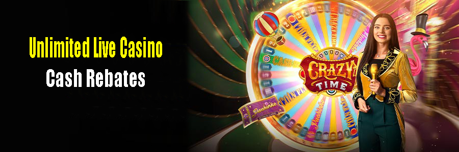 Unlimited Live Casino Cash Rebates