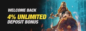 4% Unlimited Deposit Bonus